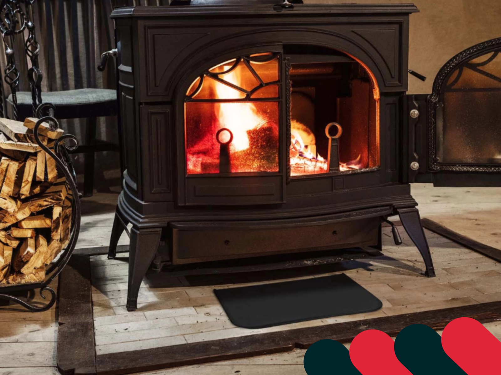 Tablă pentru sobă care protejează podeaua de scântei și jar | Kotarbau