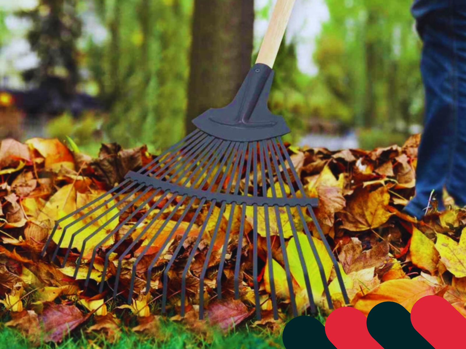 Greblă de grădină pentru frunze și iarbă | Kotarbau