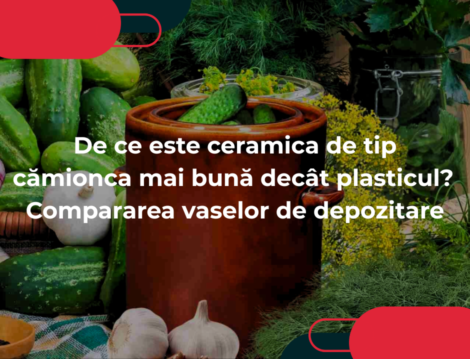 De ce este ceramica de tip cămionca mai bună decât plasticul? Compararea vaselor de depozitare