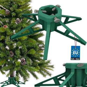 Suport pentru brad natural de până la 3,5 m din plastic verde