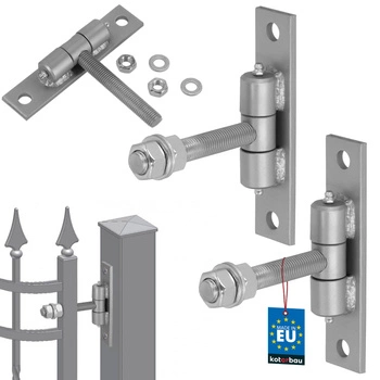 Balamale cu unsoare cu șurub argintii fi 10 mm set de 2 buc.