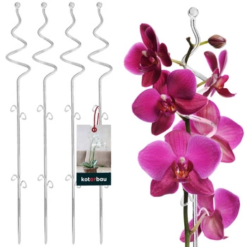 Suport de plante din plastic transparent 58 cm set de 4 buc.
