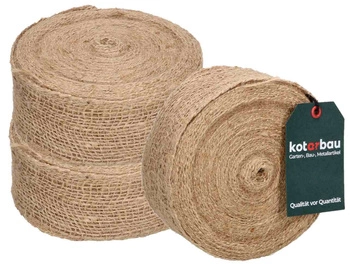 Panglică iută 6 cm rolă 20 m set de 3 buc.