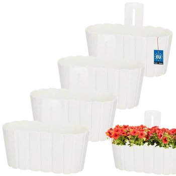 Ghiveci de perete antracit wicuząca 280 MM set de 4 kcu.