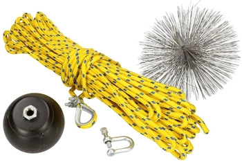 Kit de curățare a coșului de fum 175 mm 1,5 m