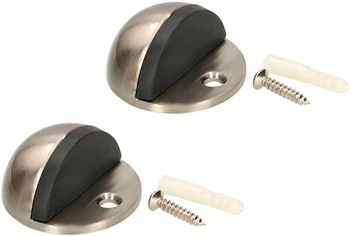 Amortizor înșurubat pentru ușă stoper 45 mm - 2 buc - Culoare nichel satin