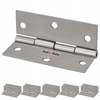 Balama aripă mobilier 60 mm nichel set de 25 buc.