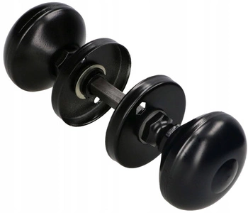 Mâner rotativ ușă rotund pentru porți uși - Culoare neagră