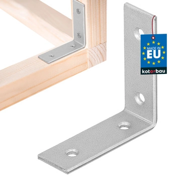 Colțar dulgheresc inoxidabil galvanizat 50x50x17 mm