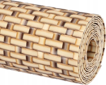Rattan panou de gard din rattan scut 19x255 cm paie kotarbau