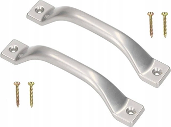 Mâner mobilier antaba 140 pentru dulapuri sertare 2 buc. - Culoare argintie