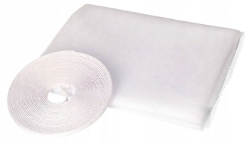 Fereastră plasă albă velcro 130x150cm