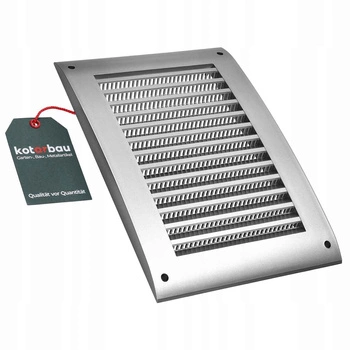 Grilă de ventilație din plastic cu plasă 170x250mm