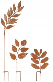 Set figurine ciocănite ornamente de grădină rugină