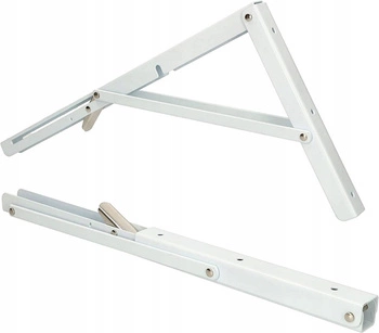 Suport raft pliabil 400 alb 2 buc.