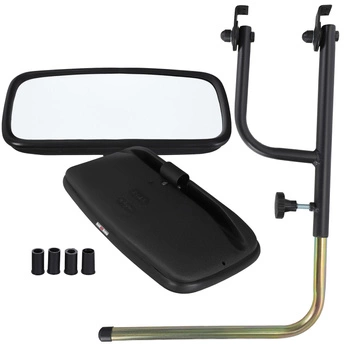 Oglindă cu suport cu consolă universală pentru tractor 36,5x19 cm