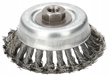 Perie de sârmă pentru polizor unghiular 120 mm cu filet m14