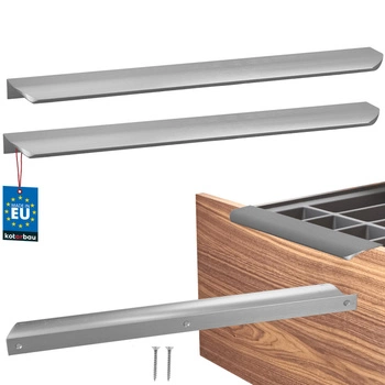 Mâner mobilier aluminiu argintiu 320/340 mm set de 2 buc.