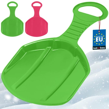 Măr săniuș pentru alunecat pe zăpadă roz verde set 2 buc.