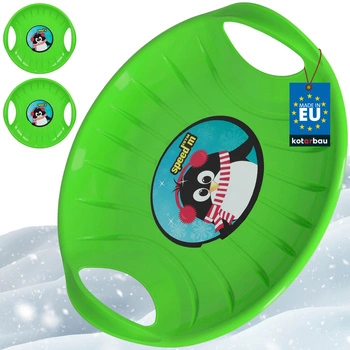 Sănii disc pentru alunecat verde set 2 buc.