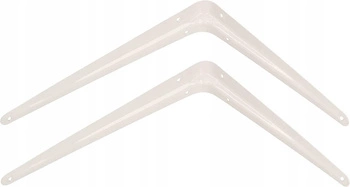 Cot pentru raft susținere 22,5x20 cm 2 buc. - Culoare albă