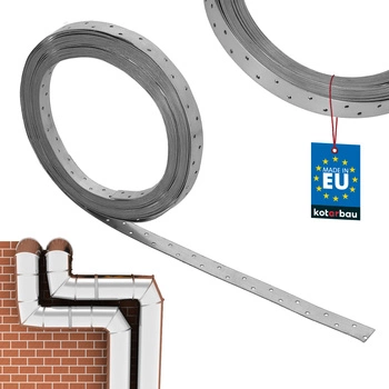 Bandă de montaj din oțel galvanizat perforată 25 x 1,5 mm 25 m