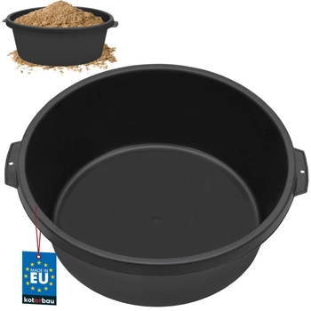 Tavă de construcții 11l container rotund recipient de mortar