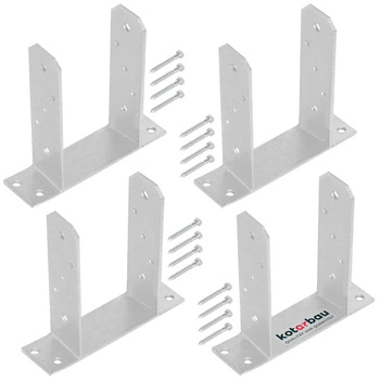 Bază de stâlp tt înșurubat 90 mm set de 4 buc.