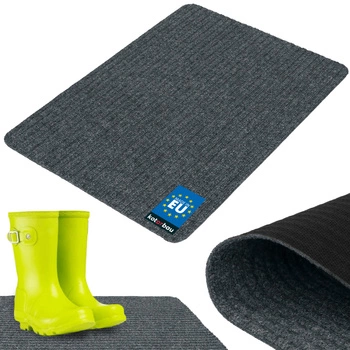 Ștergător de pantofi absorbant antiderapant covoraș covor cenușiu 70x50 cm