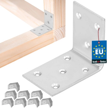 Colțar dulgheresc inoxidabil galvanizat 55x45x35 mm set de 100 buc.