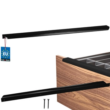 Mâner mobilier aluminiu negru mat 480/500 mm