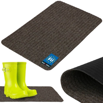 Ștergător de pantofi absorbant antiderapant covoraș covor maro 60x40 cm