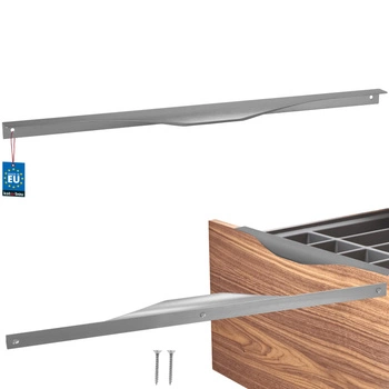 Mâner mobilier aluminiu argintiu 416/436 mm