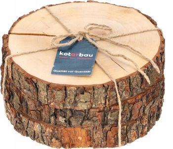 Felie de lemn disc de bord tăviță tavă șaibă 3 buc