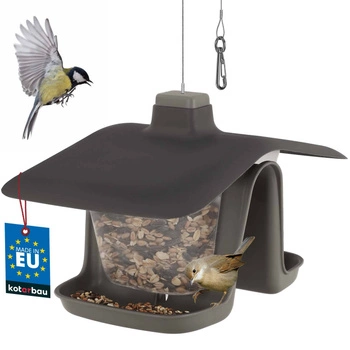 Birdhouse agățat birdhouse de plastic cu frânghie