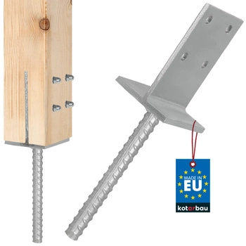 Bază de stâlp pentru beton 130x90 mm