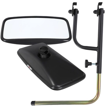 Oglinda cu mâner cu suport universal pentru tractor 38x19 cm