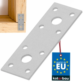 Conector plat placă perforată 96x40mm galvanizat