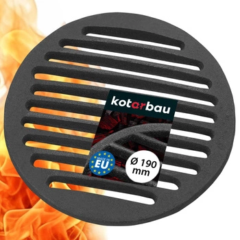 Grătar rotund din fontă pentru aragaz 190 mm