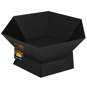 Șemineu de grădină din oțel pliabil