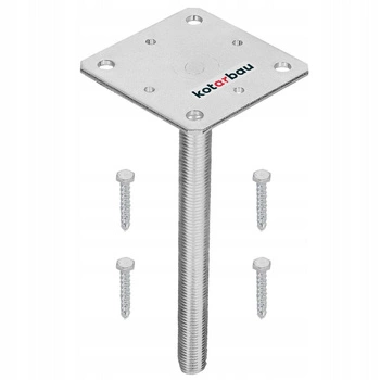 Bază de stâlp psr-s galvanizat 110x110 mm