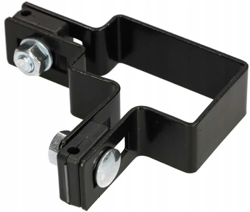 Colier pentru stâlp panou gard 60x40 mm colțar - Culoare negru