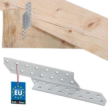 Conector pentru căpriori racord stânga 210x35 mm