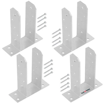 Bază de stâlp tt înșurubat 70 mm set de 4 buc.