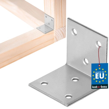 Colțar dulgheresc inoxidabil galvanizat 40x40x40 mm