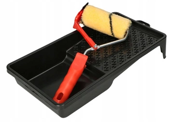 Tavă de vopsea cu role de tăiere a culorilor