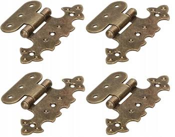 Balama decorativă asimetrică pentru mobilier asimetric pentru mobilier retro patinat - 4 buc.