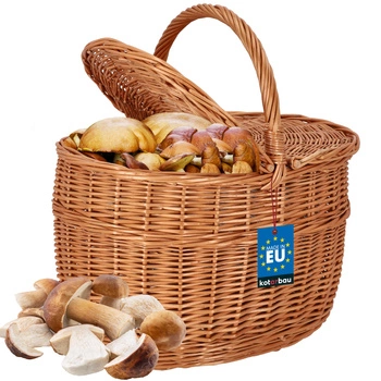 Coș pentru ciuperci, coș pentru fructe și legume cu capac