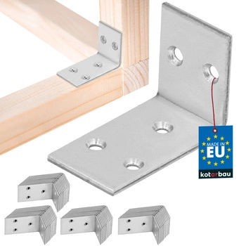 Colțar dulgheresc inoxidabil galvanizat 30x45x25 mm set de 50 buc.