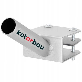Suport simplu pentru steag balcon 70 balustradă - Culoare gri